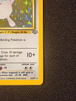 Pokemon TCG Wigglytuff Holo Unlimited Rare Card 16/64 Jungle Base Set - Image 3