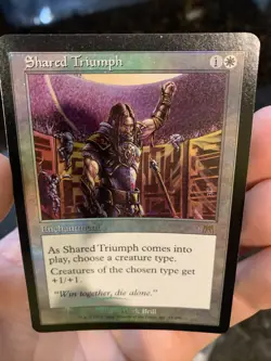 Shared Triumph FOIL Onslaught White Rare MAGIC THE GATHERING CARD ABUGames - Image 1