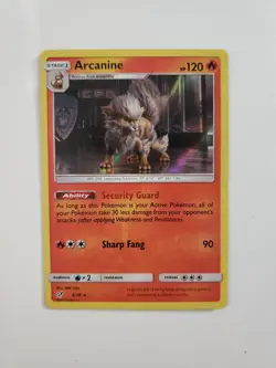 Arcanine 6/18 Detective Pikachu Holo Rare Pokemon Card TCG VLP - Image 1