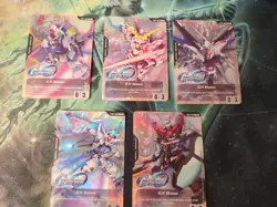 Bandai SD Gundam G Generation Eternal Promo Card Game EX Base Set of 5 types - Image 1