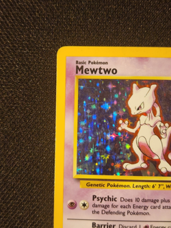 Pokemon TCG Card Mewtwo - 10/102 Base Set Unlimited - Holo Rare HP - Image 5