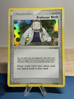 Professor Birch Reverse Holo 82/106 Emerald Uncommon Pokemon Stamped Card - Image 1