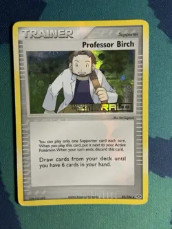 Professor Birch Reverse Holo 82/106 Emerald Uncommon Pokemon Stamped Card - Image 2