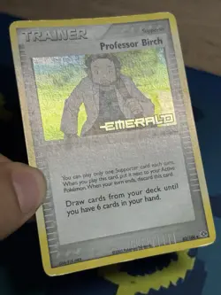 Professor Birch Reverse Holo 82/106 Emerald Uncommon Pokemon Stamped Card - Image 4