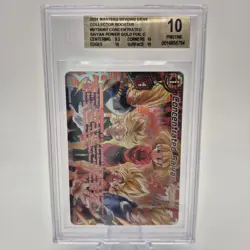 Concentrated Saiyan Power Gold Foil Alt Art Card Dragon Ball Super CCG BGS 10 - Image 1