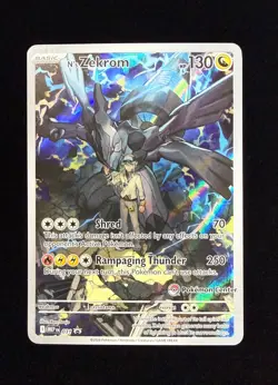 Pokemon Center Stamped - N's Zekrom MEP 031 Black Star Promo - Pokemon TCG Card - Image 1