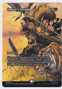 Hunter's Insight (Borderless) Marvel Universe Eternal-Legal MTG Regular - Image 1