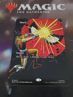 Mtg. Shock. Borderless. Marvel Universe Eternal-Legal. Pack Fresh - Image 1