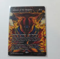 Splinter of the Shadows Ashcoat of the Shadow Swarm Borderless 0006 NM Ships Now - Image 1