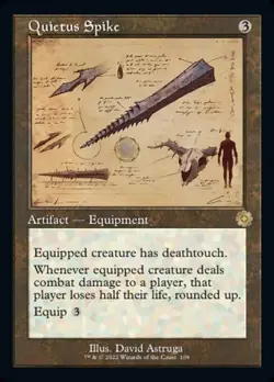 Quietus Spike - Foil Schematic Retro Frame BRR NM MTG - Image 1