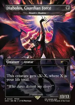 Death's Shadow "Diabolos, Guardian Force" - Foil Extended Art Promo SCH NM MTG - Image 1