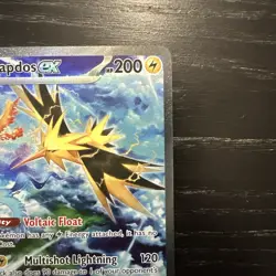 Pokemon Zapdos ex Ultra Rare Full Art Holo Scarlet & Violet 151 Card - Image 2