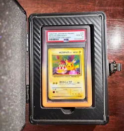 1998 POKEMON JPN PROMO WHITE STAR-2ND ANNIV. #25 PIKACHU BIRTHDAY PSA 10 Fresh - Image 4