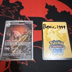 Volcarona 100/086 Scarlet & Violet Black Bolt Illustration Rare Pokemon TCG - Image 1