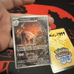 Volcarona 100/086 Scarlet & Violet Black Bolt Illustration Rare Pokemon TCG - Image 3