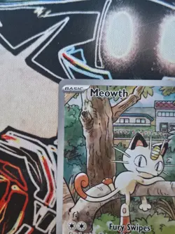 Pokemon TCG Meowth Full Art Holo ME02 Phantasmal Flames 106/094 NM - Image 3