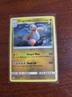 2017 DRAGONITE POKEMON SUN & MOON COSMOS HOLO 96/149 - Image 1