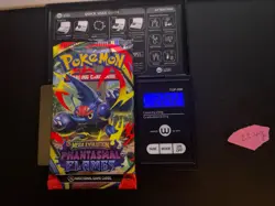 22.42g VERY HEAVY Phantasmal Flames Pokemon Sealed Booster Pack New SIR/HRU - Image 1