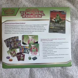 NEW Pokemon TCG Temporal Forces IRON LEAVES ETB Elite Trainer Box SEALED - Image 2