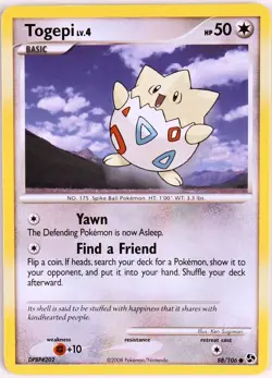 Togepi 88/106 D&P Great Encounters Common PERFECT MINT! Pokemon - Image 1