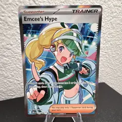 Pokemon TCG Emcee's Hype Sv10: Destined Rivals 220/182 Ultra Rare Full Art Holo - Image 2