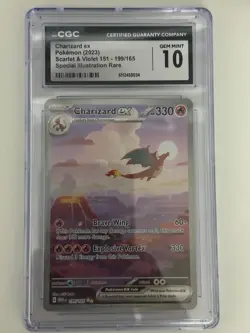 Charizard ex 199/165 SIR - Pokemon Scarlet & Violet 151 CGC 10 - Image 1