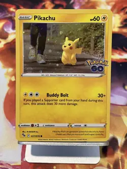 Pokemon Go | Pikachu | 027/078 Cosmos Holo - Image 1