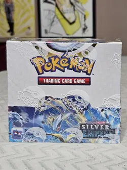 Pokemon TCG Silver Tempest Booster Box Sealed - Image 1