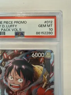 Monkey D Luffy One Piece Treasure Cruise Winner Promo English ST01-012 PSA 10 - Image 4