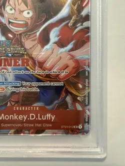 Monkey D Luffy One Piece Treasure Cruise Winner Promo English ST01-012 PSA 10 - Image 5