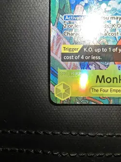 MONKEY.D.LUFFY OP07-109 TREASURE RARE ALTERNATIVE ENGLISH ONE PIECE NEAR MINT - Image 4
