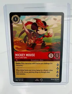 Disney D23 2022 Mickey Mouse Brave Little Tailor Exclusive Promo Card - Lorcana - Image 1
