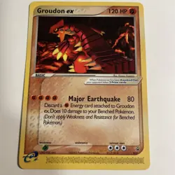Pokemon TCG 2003 Black Star Promo Groudon ex Card 002 - Image 1