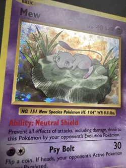 Mew 53/108 XY Evolutions NM Holo Foil Rare Pokemon Card LP - Image 2