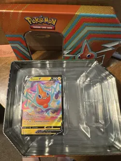 Rotom Tin and Promo Pokemon Card with 100 Random Non Holo Cards - Image 2
