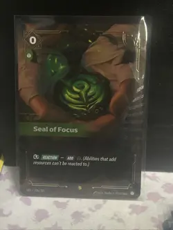Seal of Focus 226/221 Overnumbered | League of Legends Gear Card - Image 1