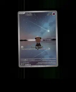 FAN-ART READ DESCRIPTION BELOW HOLO CLEFFA Card CLEFFA Pokemon Card p2 - Image 1