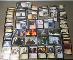 LOTR Trading Card LOT 100+ Cards, 2 Foils, 8 TOPPS, Lord Of The Rings CCG TCG - Image 1