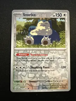 Snorlax Reverse Holo NM 143/165 Scarlet & Violet 151 Pokemon Card - Image 1