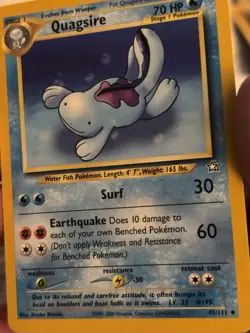 Pokemon Neo Revelation Quagsire 45/111 Creature 2000 English Lot 3 Cards - Image 1