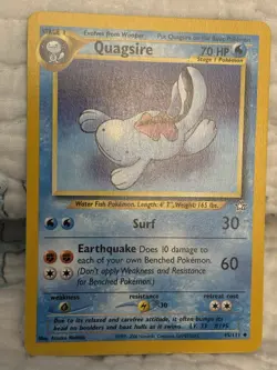 Pokemon Neo Revelation Quagsire 45/111 Creature 2000 English Lot 3 Cards - Image 3