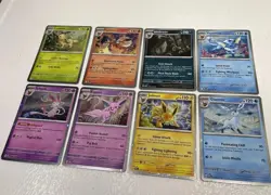 Prismatic Evolutions 8 Cosmos Promo Cards Costco Mini Tin Promos Set Lot Holo - Image 1