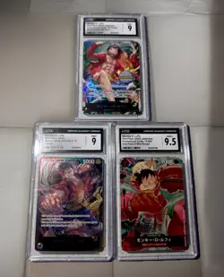 🚨One Piece CGC Graded 9 Mint! 3 Card/Slab Bundle Promo Lot‼ - Image 1