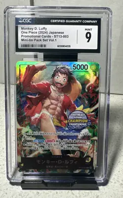 🚨One Piece CGC Graded 9 Mint! 3 Card/Slab Bundle Promo Lot‼ - Image 4