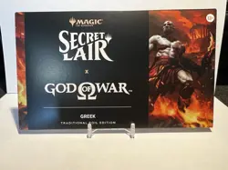 MTG Secret Lair x Playstation God of War: Greek Traditional Foil - Sealed NEW - Image 1