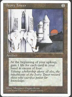 Ivory Tower Magic the Gathering Fourth 4th Edition MTG rare artifact - Image 1
