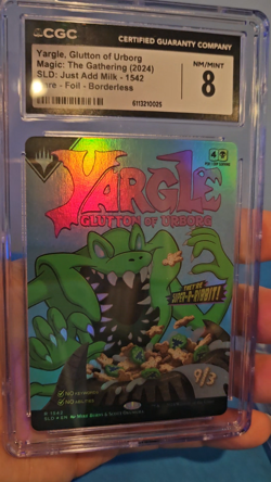 Yargle, Glutton of Urborg Secret Lair Drop Foil CGC NM/Mint 8 Pop 1 - Image 2