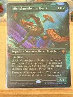 Michelangelo, the Heart- Commander: TMNT (BORDERLESS FOIL) - Image 1