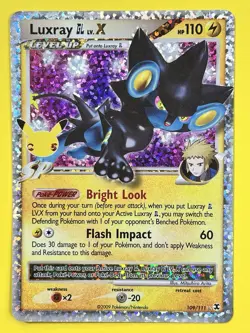 2009 Pokemon Luxray GL LV.X Celebrations: Classic Collection 109/111 Holo Rare - Image 1