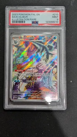 2023 POKEMON PAL EN-PALDEA EVOLVED ILLUSTRATION RARE #210 BAXCALIBUR PSA 9 Mint - Image 1